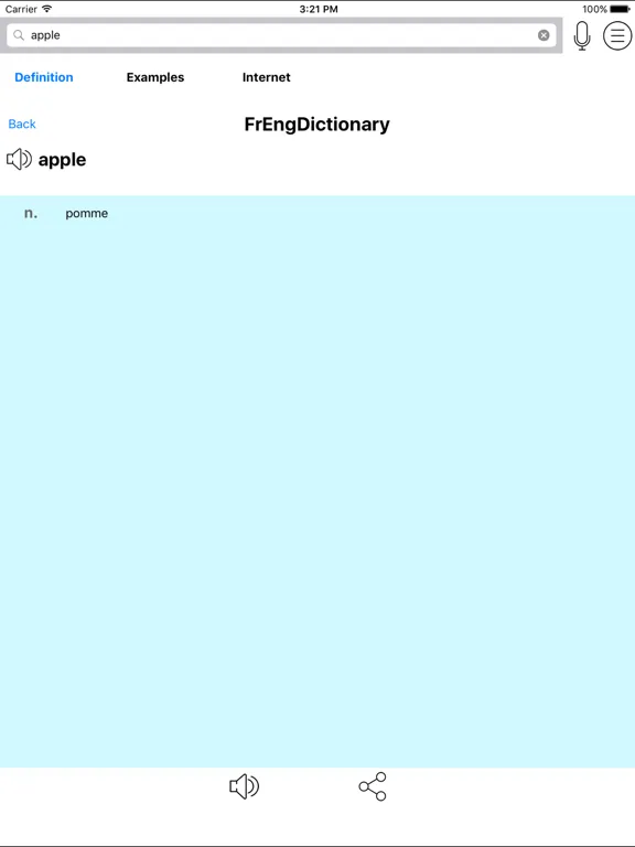 French English Dictionary - FrEngDict: iPad app screen 5