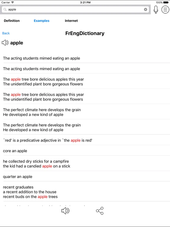 French English Dictionary - FrEngDict：iPad 應用程式畫面 6