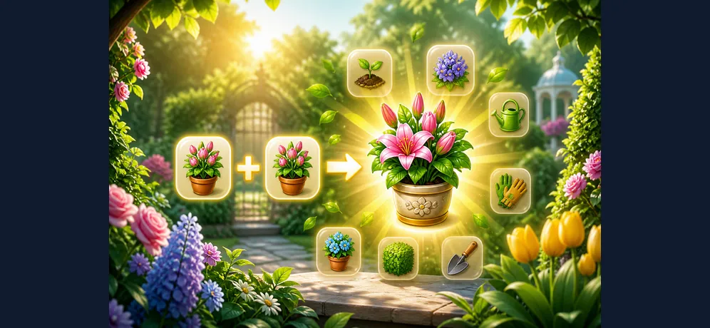 Garden Merge: app screen 1