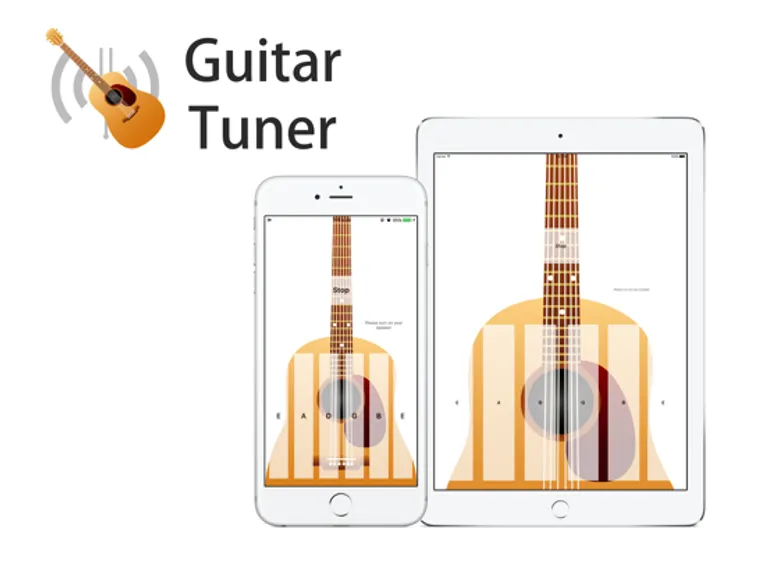 Guitar Tuner - Realistic Sound：iPad 應用程式畫面 2