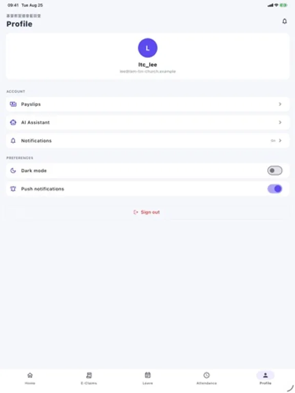 HRFlowTech: iPad app screen 17