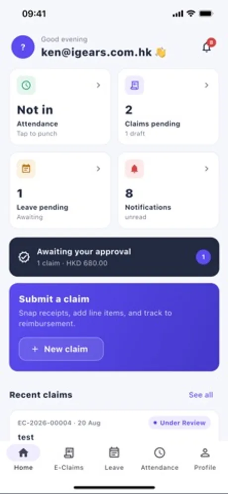 HRFlowTech: iPhone app screen 7