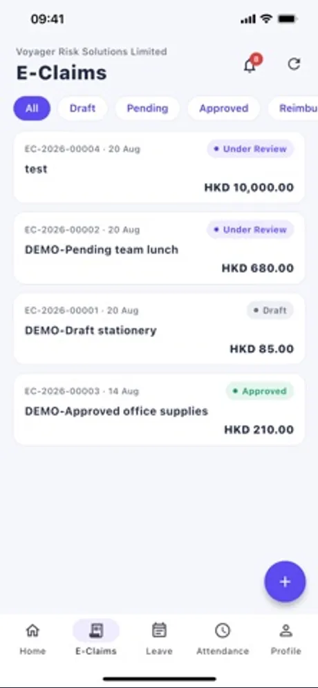HRFlowTech: iPhone app screen 8