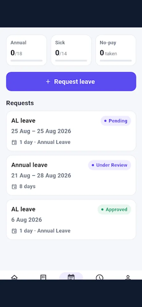HRFlowTech 人力資源：Android 應用程式畫面 4