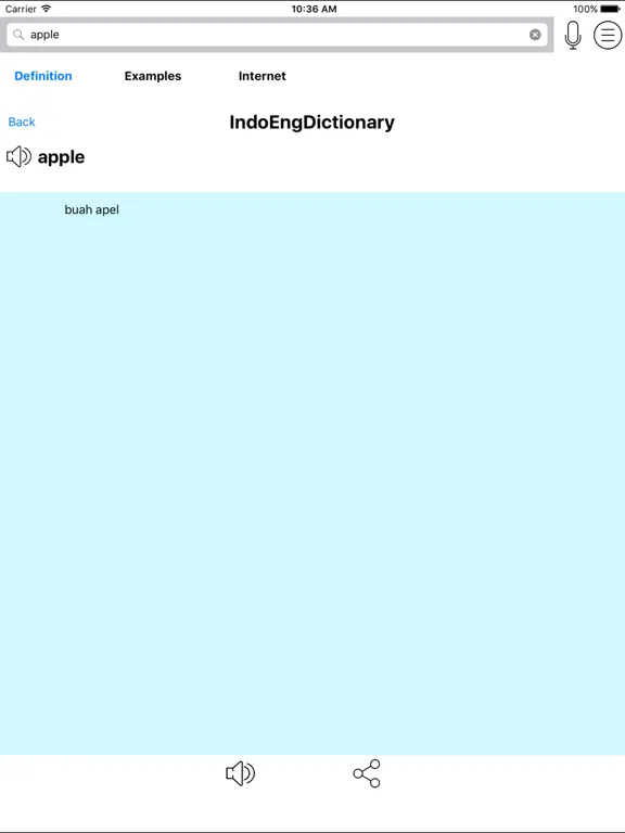 Indonesian English Dictionary - IndoEngDict：iPad 應用程式畫面 5
