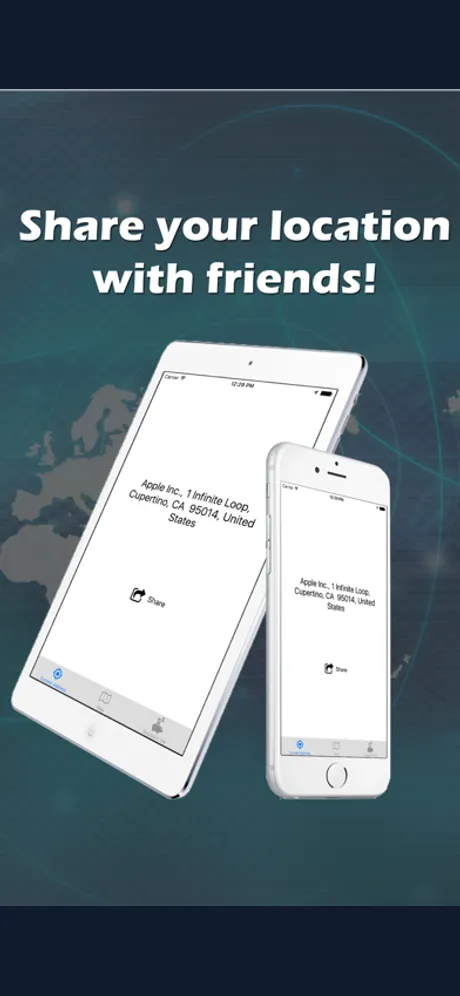 Instant Location Share: iPhone app screen 2