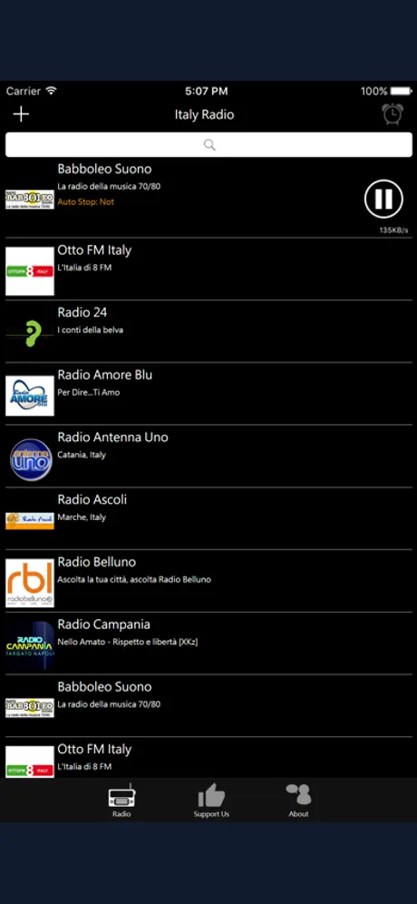 Italian Radio - IT Radio: iPhone app screen 2