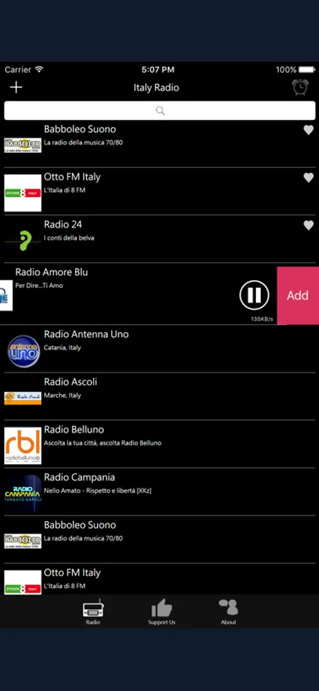 Italian Radio - IT Radio: iPhone app screen 4