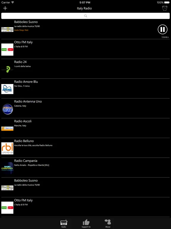 Italian Radio - IT Radio: iPad app screen 7