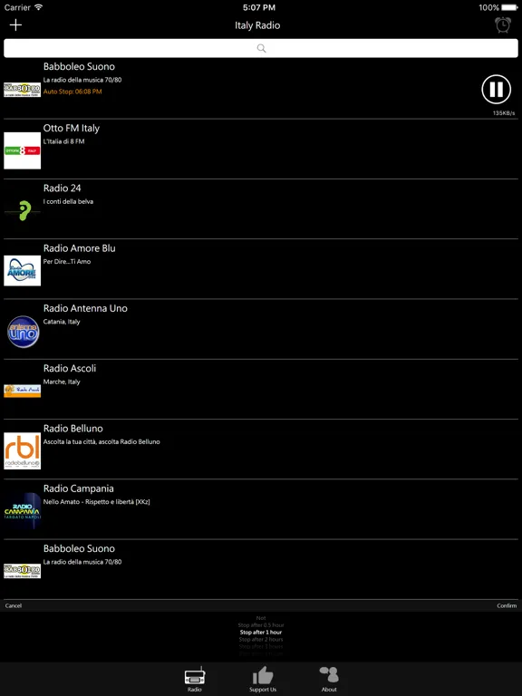 Italian Radio - IT Radio: iPad app screen 8
