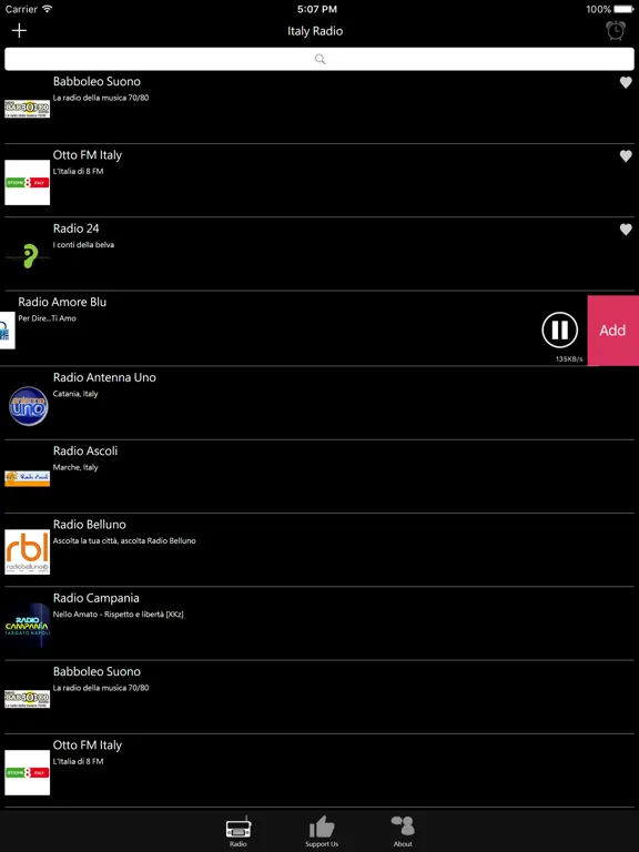 Italian Radio - IT Radio: iPad app screen 9