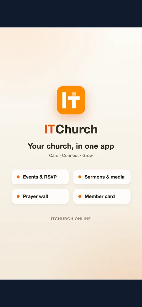 ITChurch: app screen 1
