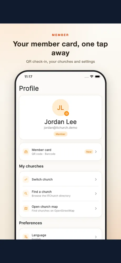 ITChurch: app screen 4