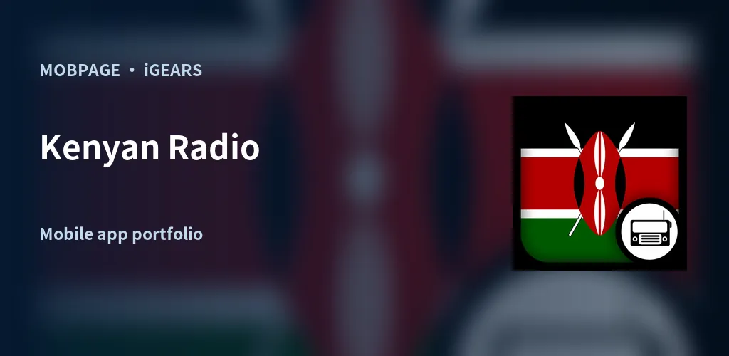 Kenyan Radio feature artwork composed from its official app icon