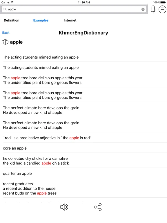 Khmer English Dictionary - KhmerEngDict：iPad 應用程式畫面 6