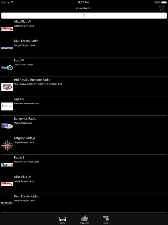 Latvian Radio - LV Radio: iPad app screen 6