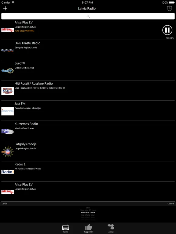 Latvian Radio - LV Radio: iPad app screen 8
