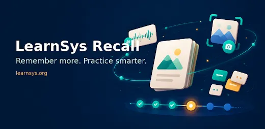 LearnSys Recall: Study Coach official store feature artwork