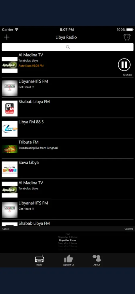 Libyan Radio: iPhone app screen 3