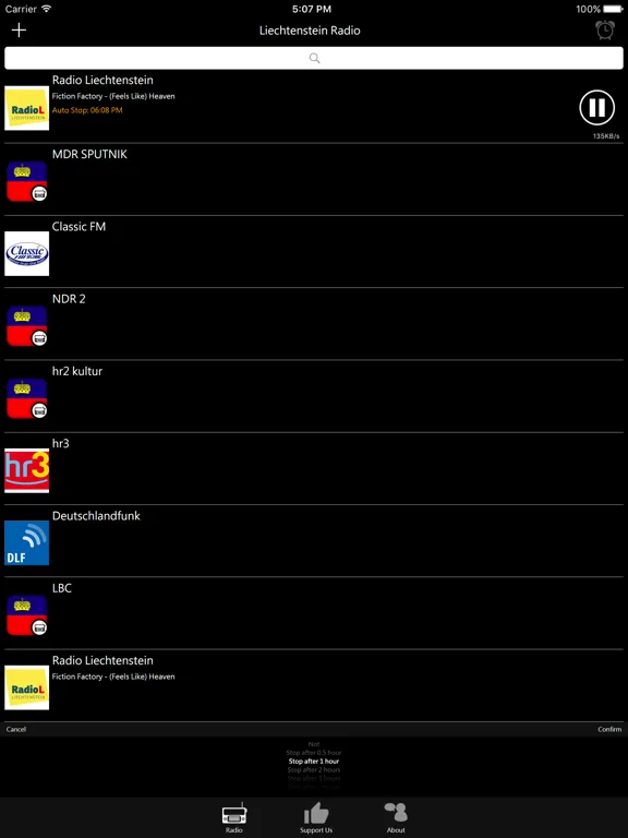 Liechtensteiner Radio: iPad app screen 8