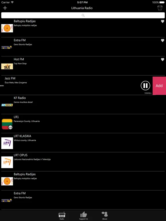Lithuanian Radio - LT Radio: iPad app screen 9