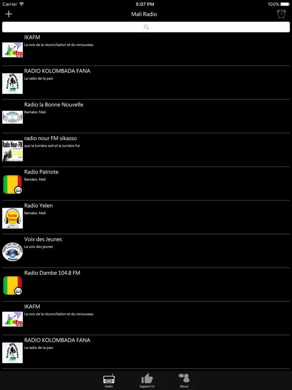 Mali Radio - ML Radio: iPad app screen 6