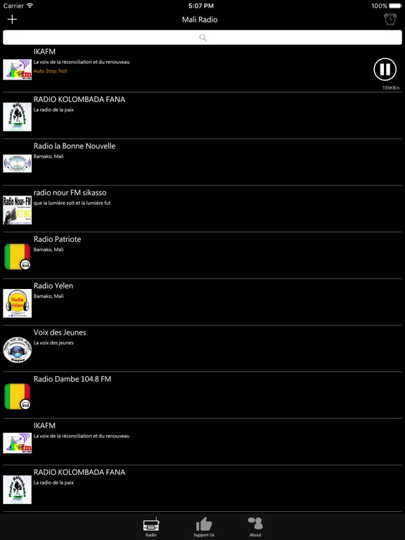 Mali Radio - ML Radio: iPad app screen 7