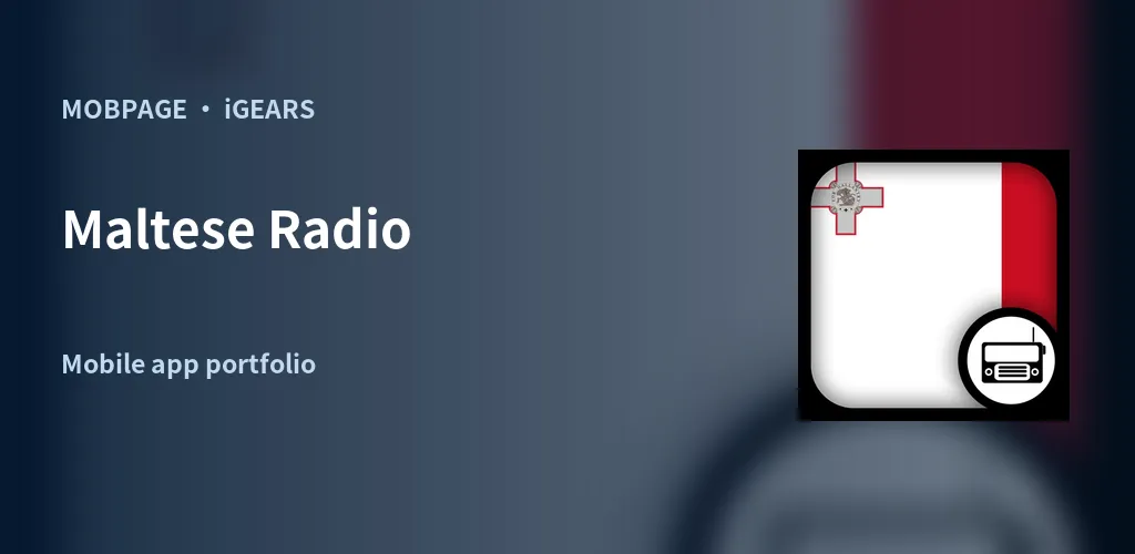 Maltese Radio feature artwork composed from its official app icon