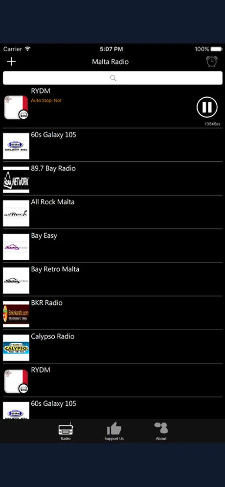 Maltese Radio: iPhone app screen 2