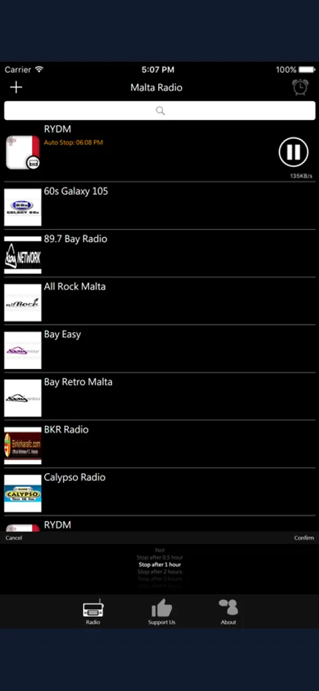 Maltese Radio: iPhone app screen 3