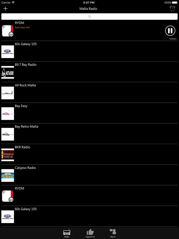 Maltese Radio: iPad app screen 7