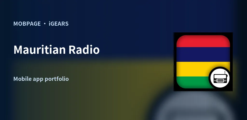 Mauritian Radio feature artwork composed from its official app icon