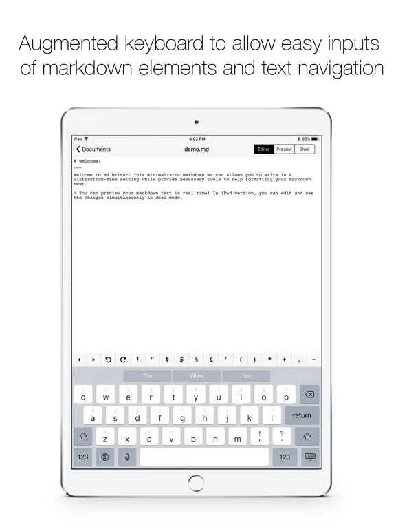 md writer: iPad app screen 7