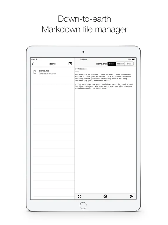 md writer：iPad 應用程式畫面 5