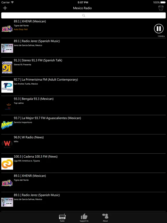 Mexican Radio: iPad app screen 7