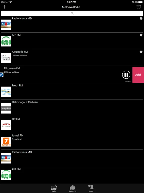 摩爾多瓦電台：iPad 應用程式畫面 9