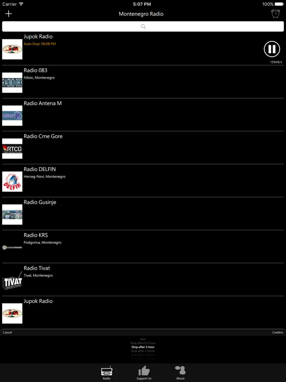 黑山電台：iPad 應用程式畫面 8