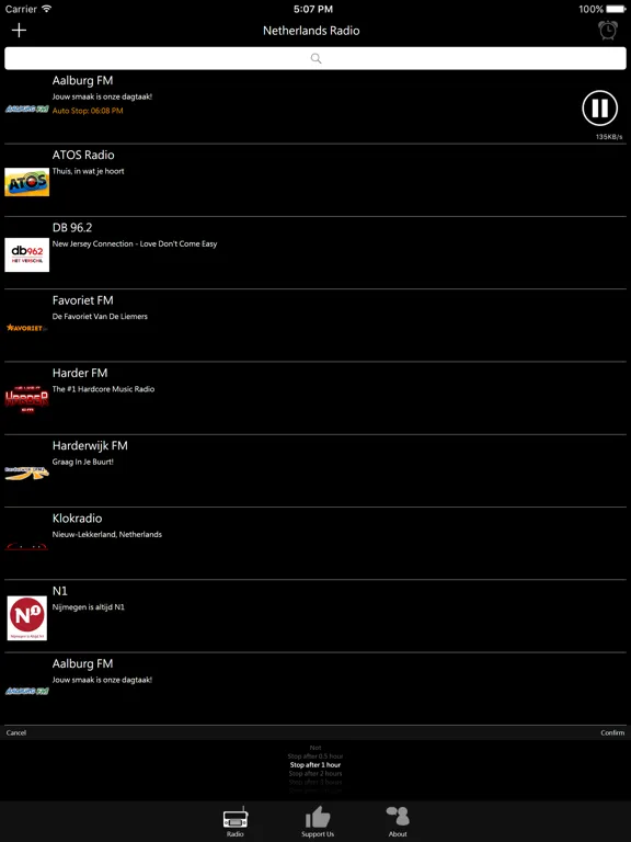 Dutch Radio - Nederlandse Radio: iPad app screen 8
