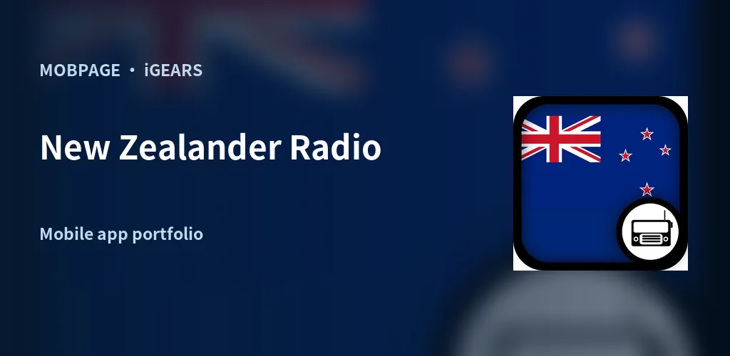 New Zealander Radio feature artwork composed from its official app icon