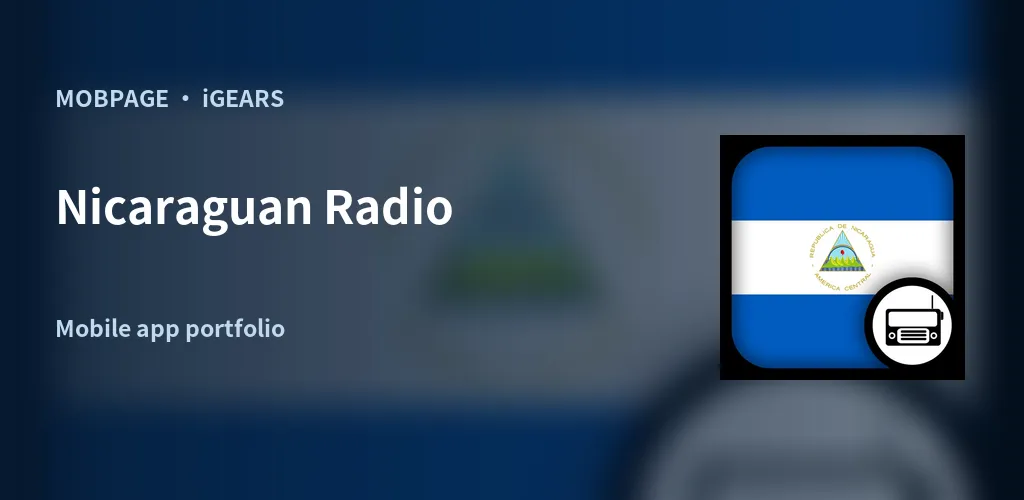 Nicaraguan Radio feature artwork composed from its official app icon