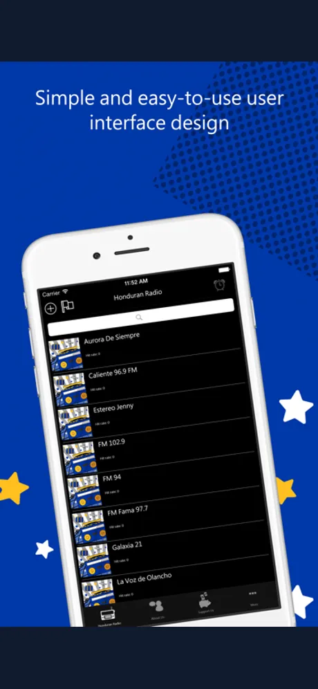 Online Radio World: iPhone app screen 2