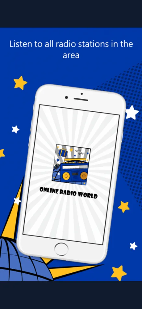 Online Radio World 全球電台：iPhone 應用程式畫面 1