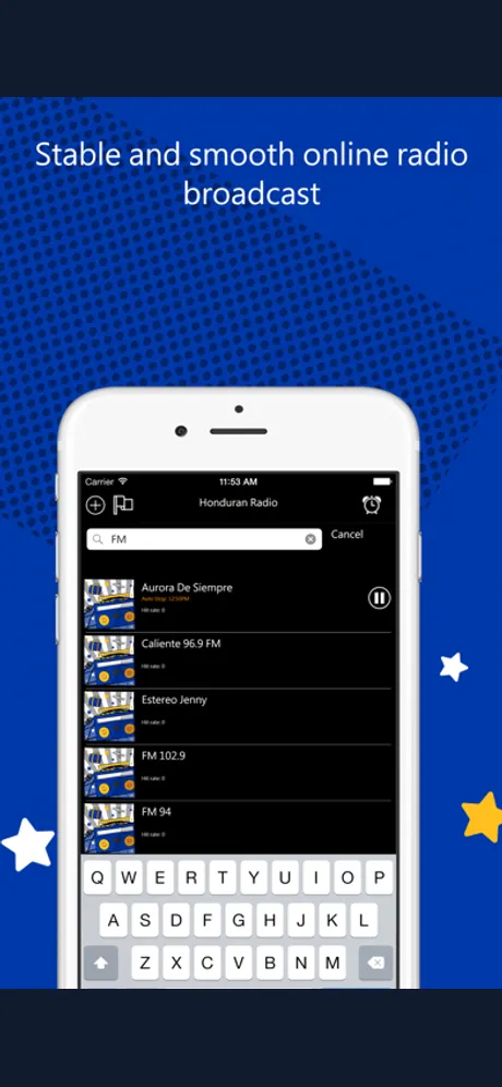 Online Radio World 全球電台：iPhone 應用程式畫面 3