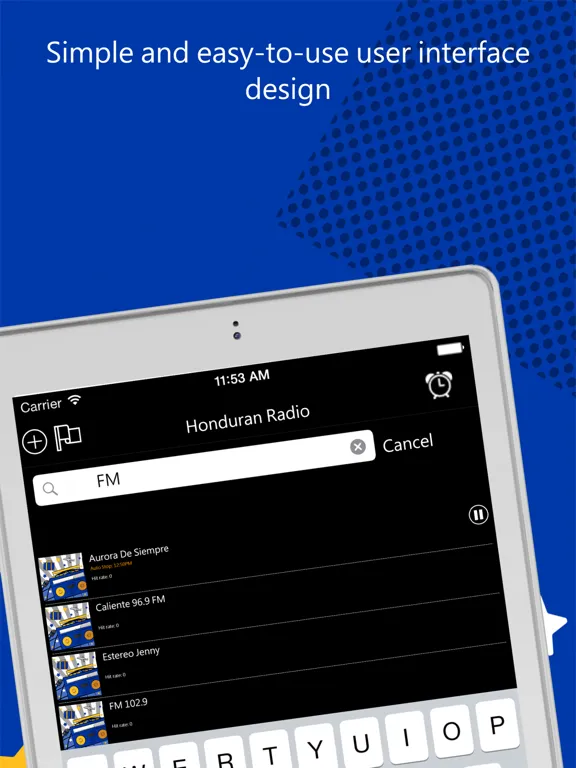 Online Radio World 全球電台：iPad 應用程式畫面 5