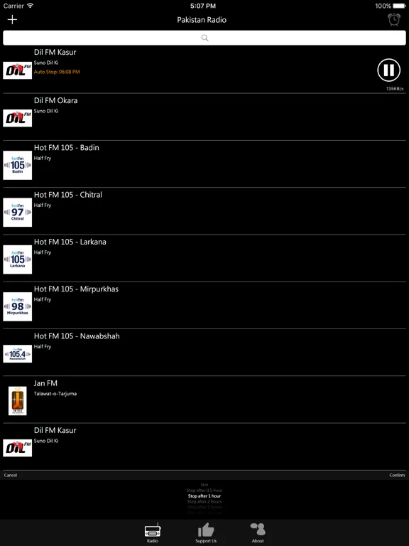 Pakistani Radio: iPad app screen 8