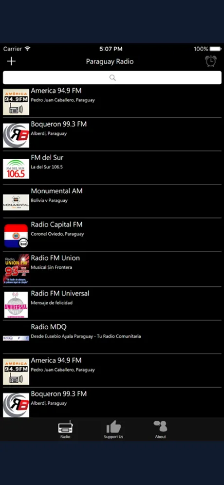 巴拉圭電台：iPhone 應用程式畫面 1