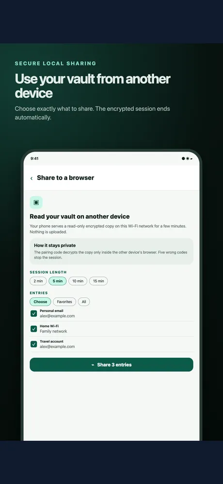 Passwords Locker：應用程式畫面 4