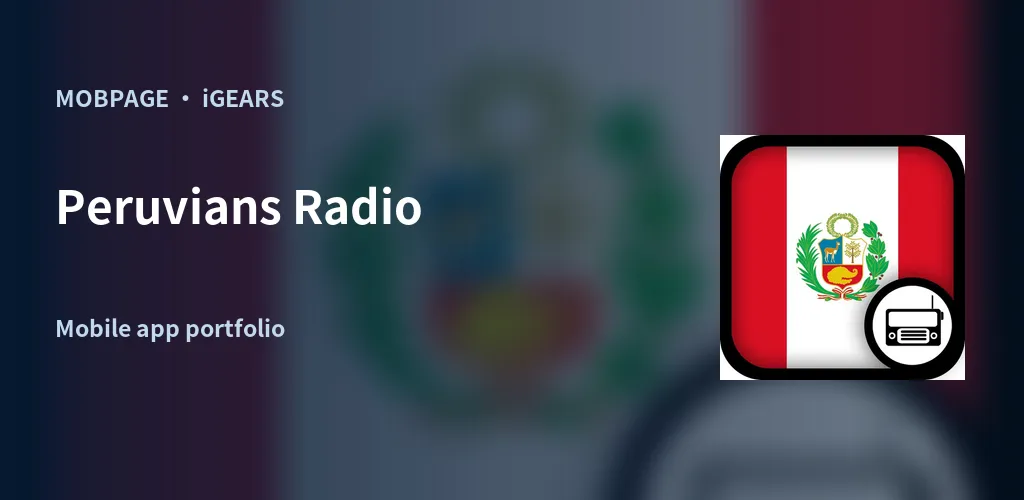 Peruvians Radio feature artwork composed from its official app icon