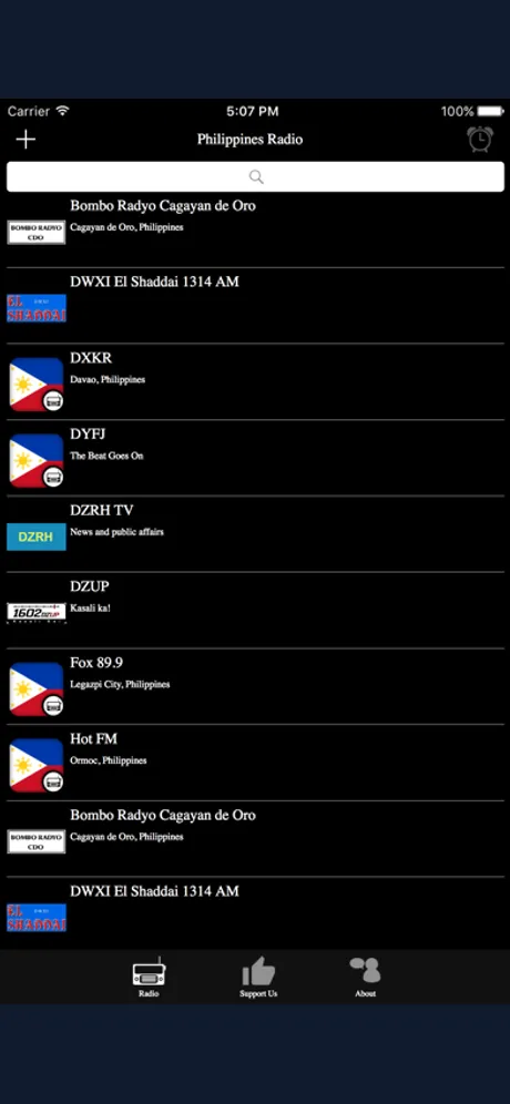 Philippines Radio: app screen 1