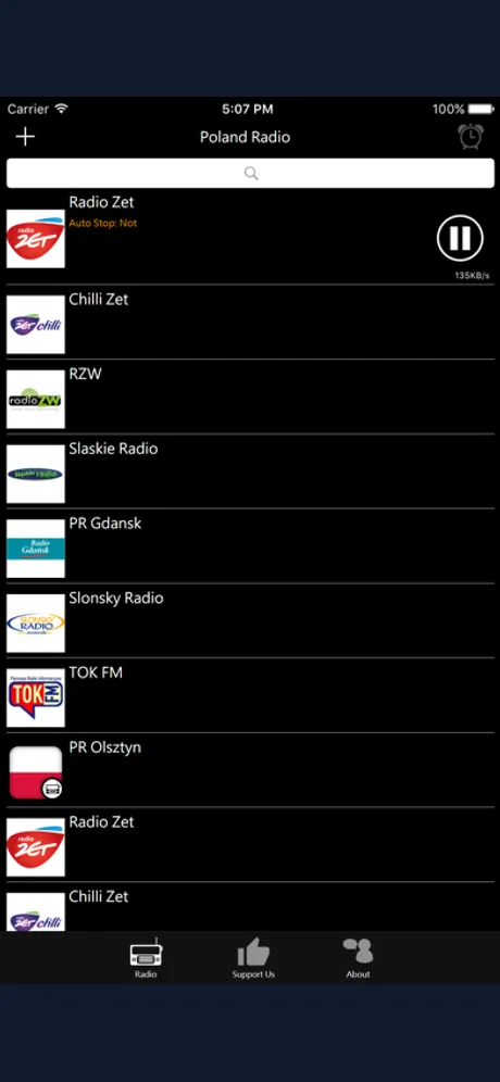 Polish Radio: iPhone app screen 2
